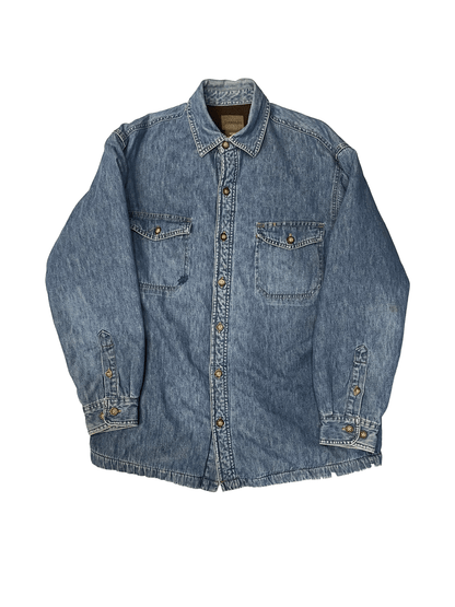 90'S ST JOHN'S BAY FLEECE LINED DENIM SHIRT JACKET