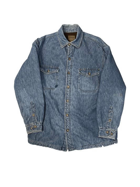 90'S ST JOHN'S BAY FLEECE LINED DENIM SHIRT JACKET