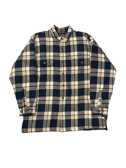 "ST JOHN'S BAY" QUILTED LINED FLANNEL SHIRT