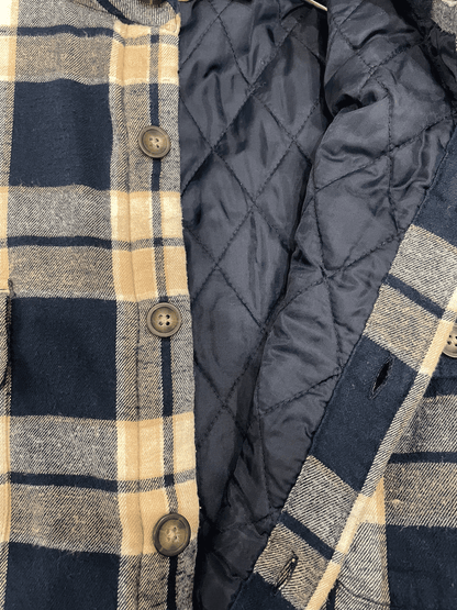 "ST JOHN'S BAY" QUILTED LINED FLANNEL SHIRT