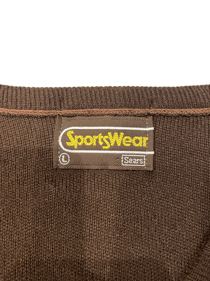 80'S SEARS Sports Wear V-NECK KNIT