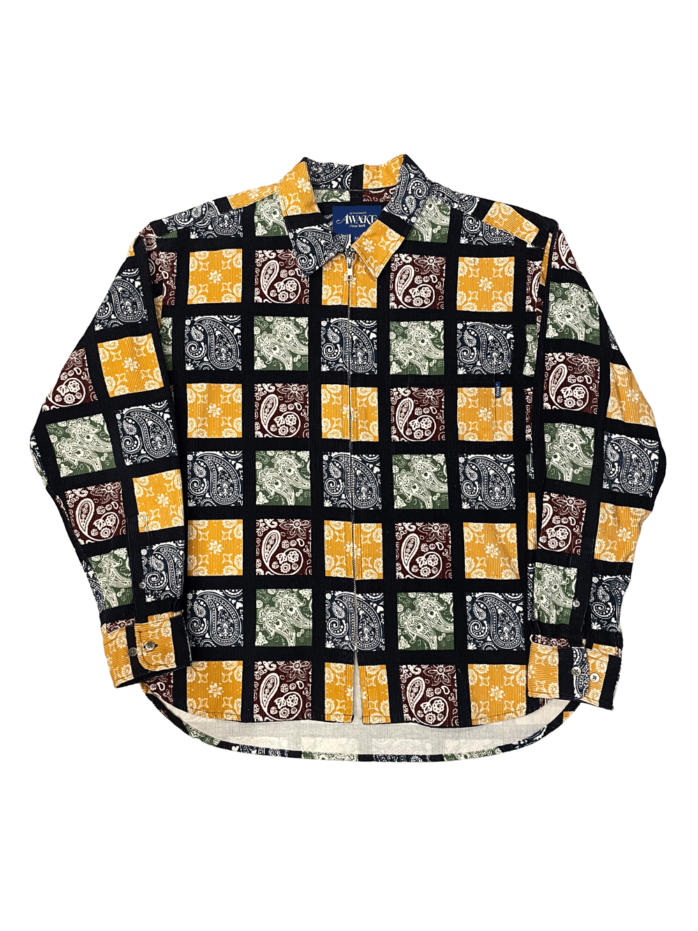 Awake NY Paisley Corduroy ZIP-UP SHIRT JACKET
