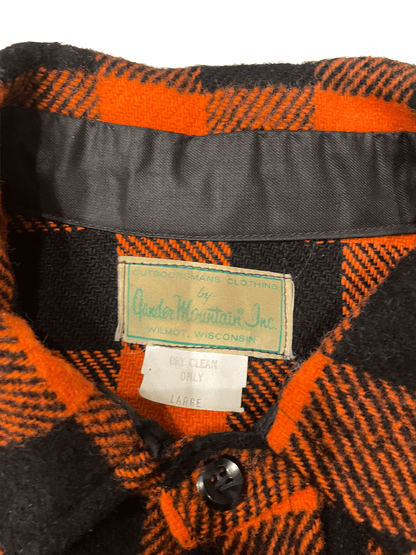 60'S Gander Mountain FLANNEL CHECK SHIRT