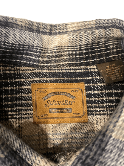 90'S ST JOHN'S BAY FLANNEL SHIRT(DEAD STOCK)