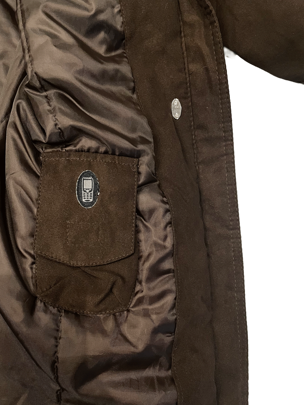 ST. JOHN'S BAY FAKE SUEDE PUFFER HALFCOAT