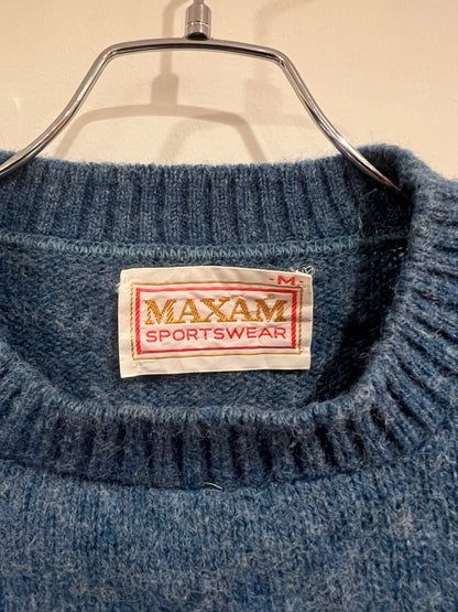 "MAXAM SPORTSWEAR" Wool Crew Neck Knit Sweater