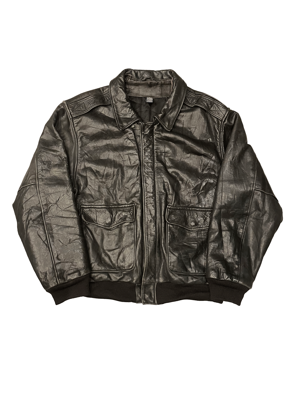90'S LAND'S END A2 LEATHER JACKET