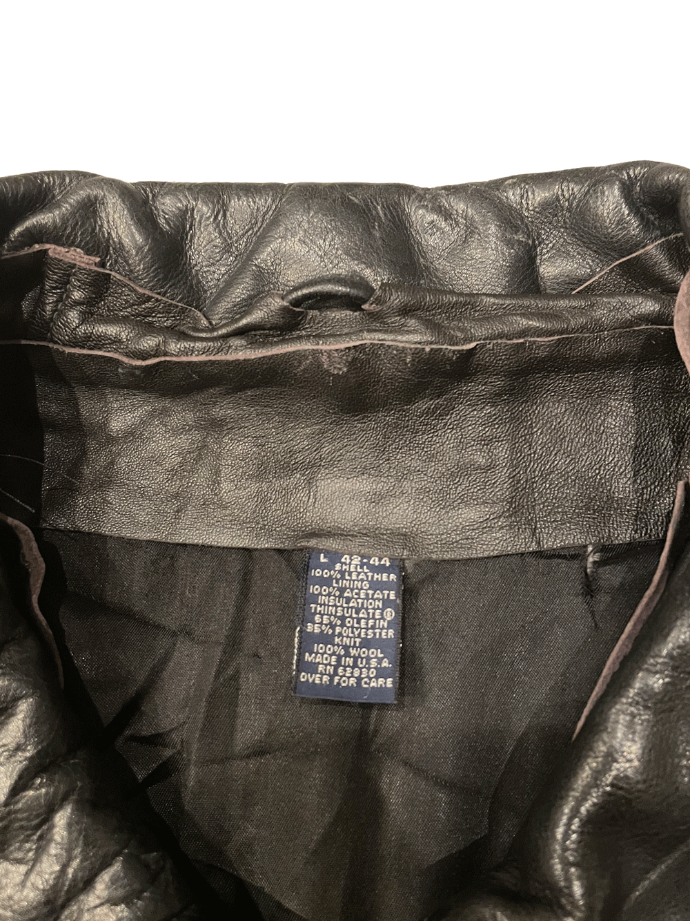 90'S LAND'S END A2 LEATHER JACKET