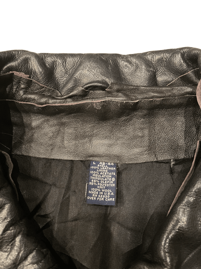 90'S LAND'S END A2 LEATHER JACKET