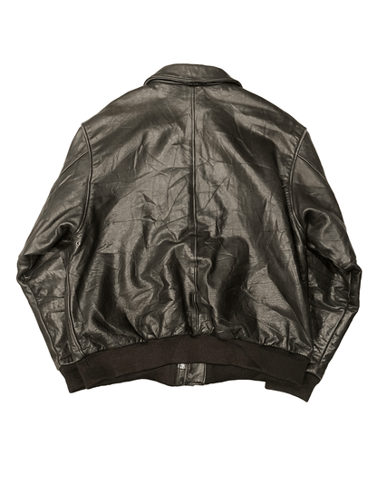 90'S LAND'S END A2 LEATHER JACKET