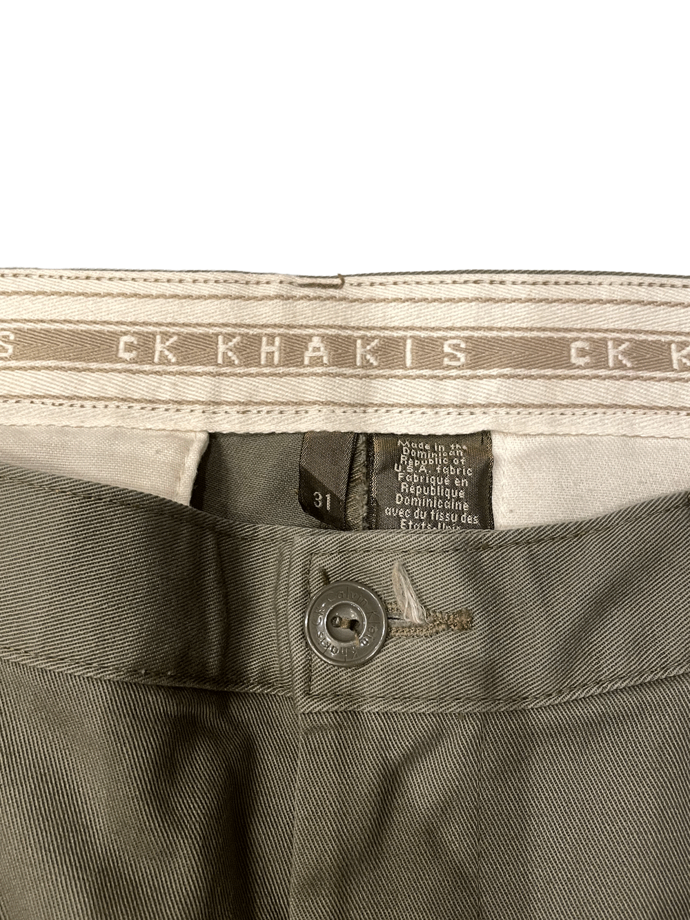 "CK Khakis" Calvin Klein Chino Pants