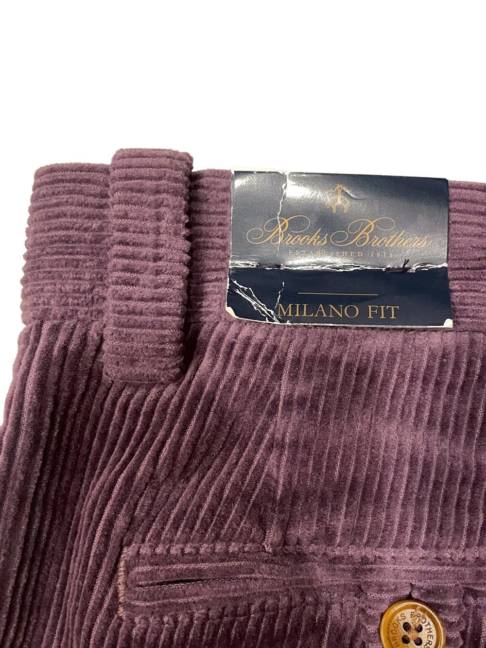 Brooks Brothers Milano Fit Corduroy Pants (Dead Stock)