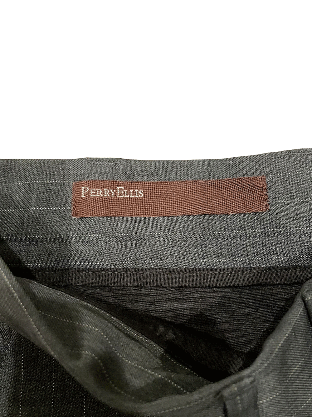"PERRY ELLIS" Stripe Patterned Slacks