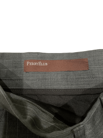"PERRY ELLIS" Stripe Patterned Slacks