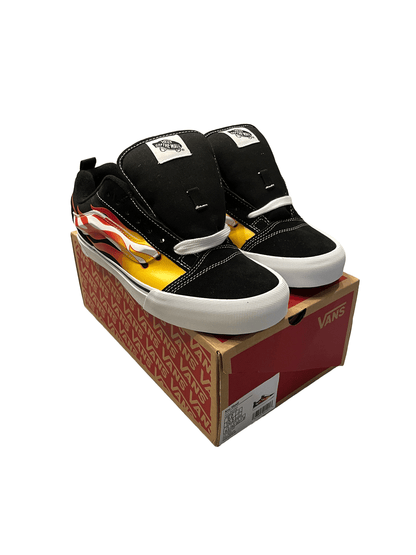 Vans Knu Skool Flame Black&Red Skate Shoes