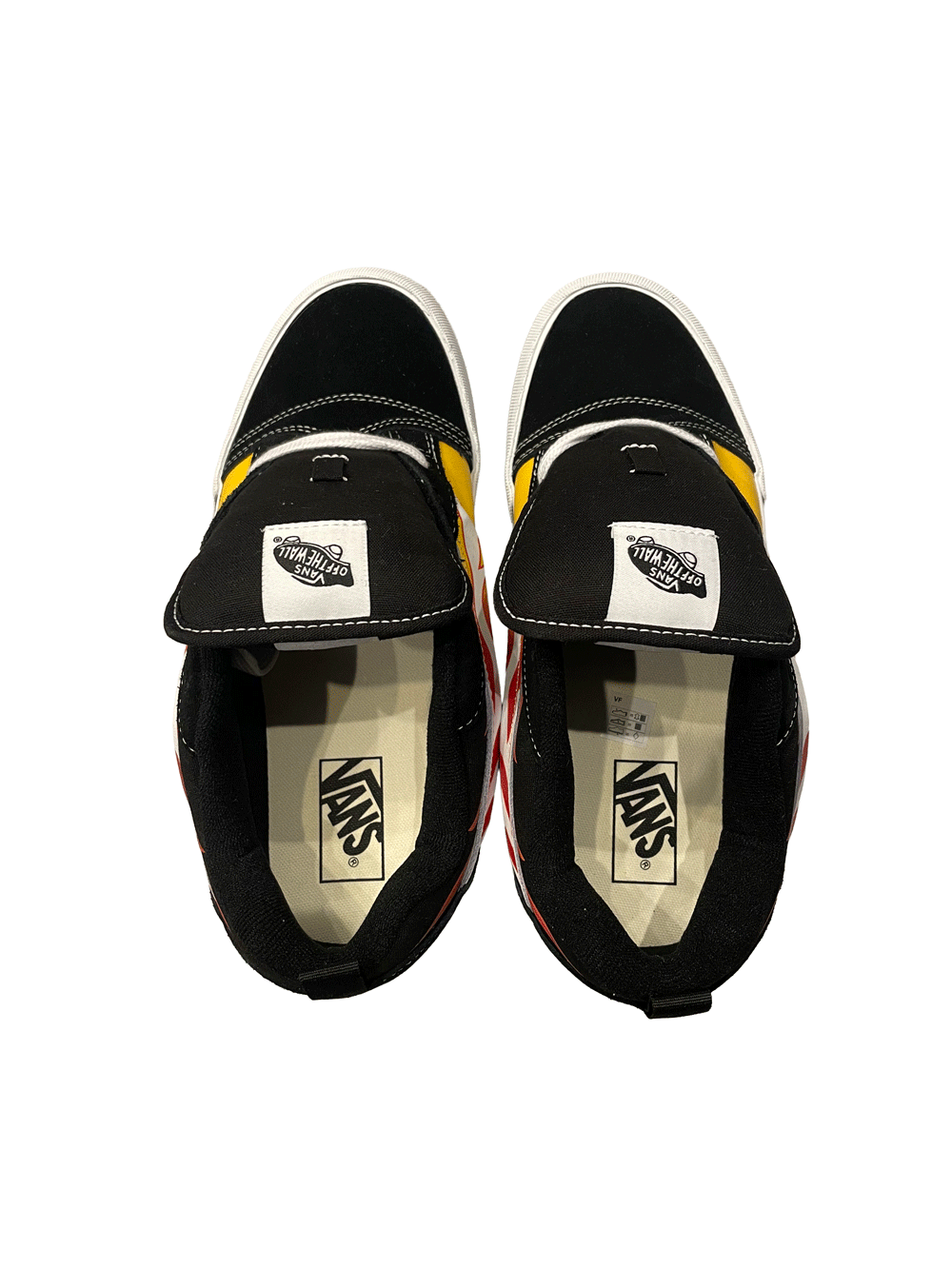Vans Knu Skool Flame Black&Red Skate Shoes