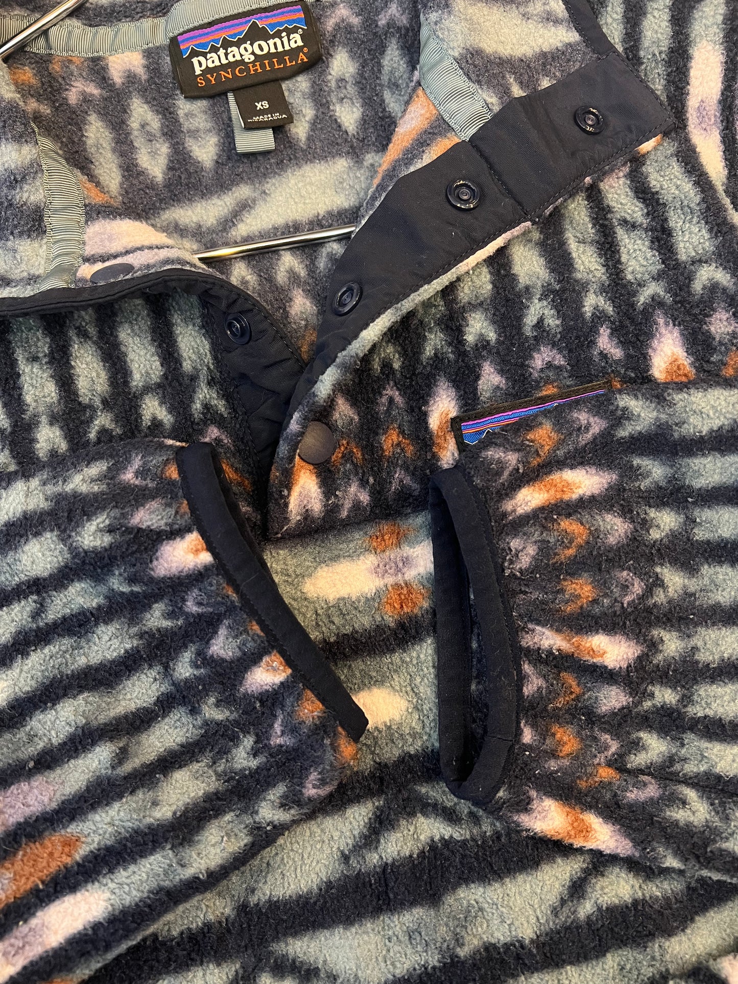 "Patagonia"Printed Synchilla Snap-T