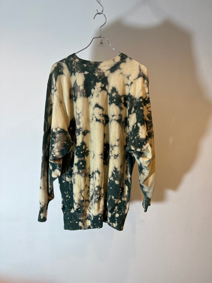90'Ｓ "Champion"Reverse Weave "NORTHERN IOWA" Bleach-Dyed & Damaged