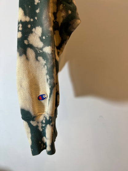 90'Ｓ "Champion"Reverse Weave "NORTHERN IOWA" Bleach-Dyed & Damaged