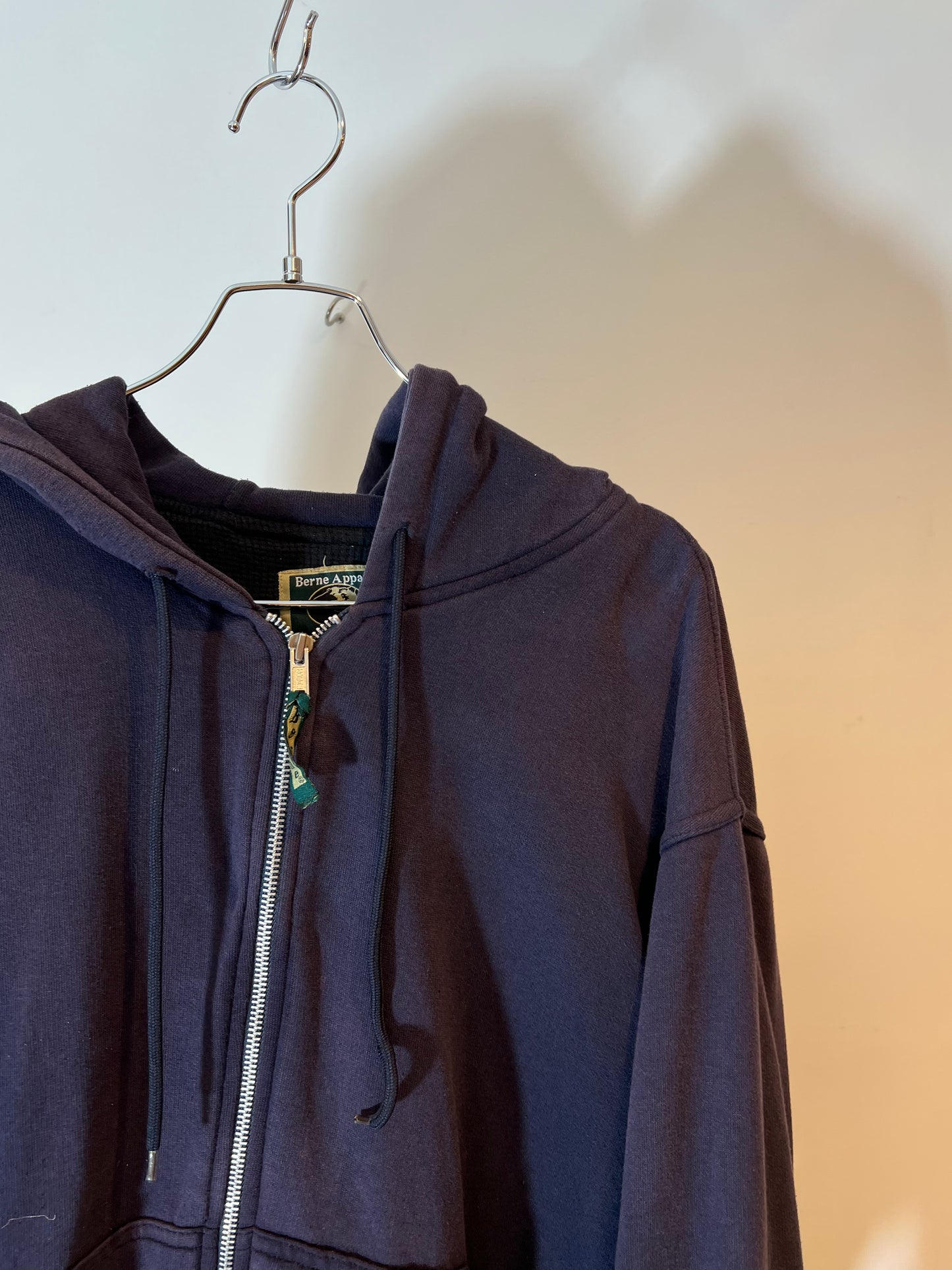 "Berne Apparel"Full Zip Hoodie Faded Navy