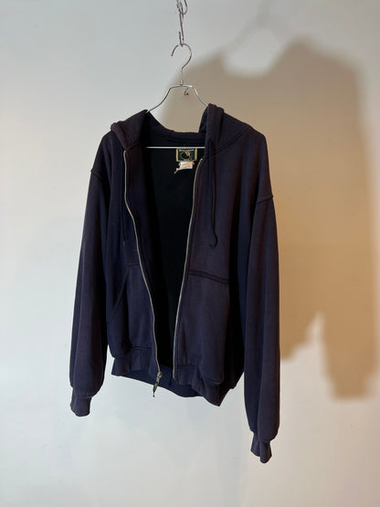 "Berne Apparel"Full Zip Hoodie Faded Navy