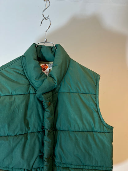 80's "Columbia" Nylon Down Vest (Yellow Tag)