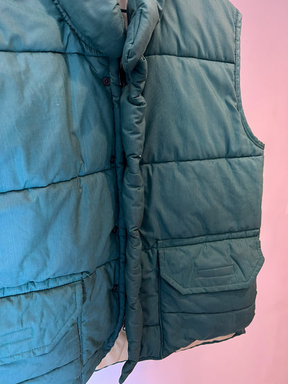 80's "Columbia" Nylon Down Vest (Yellow Tag)