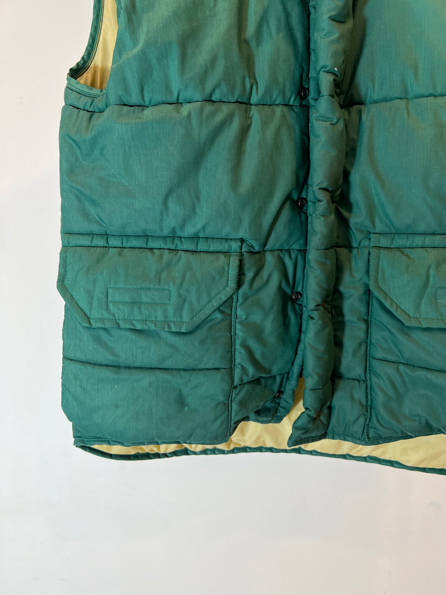 80's "Columbia" Nylon Down Vest (Yellow Tag)