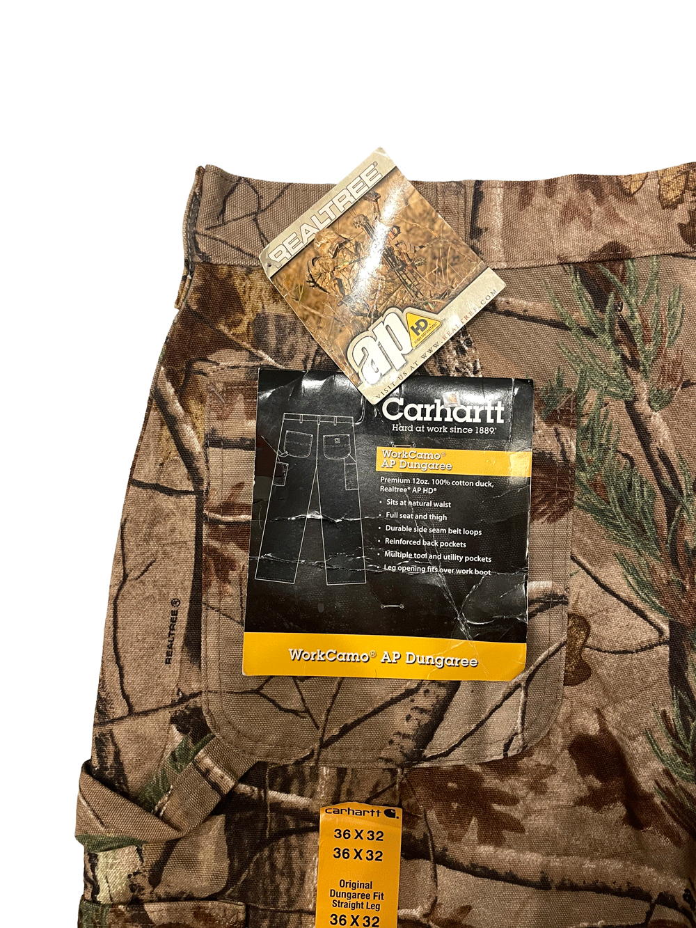 00'S "Carhartt" Work Camo AP Dungarees (Dead Stock)