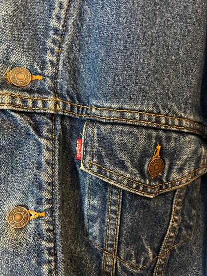 "Levi's" 70520-0315 Sherpa Lined Denim Trucker Jacket