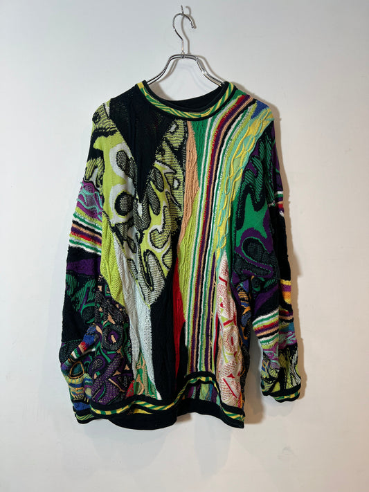 90's "COOGI" 3D Cotton Knit Sweater