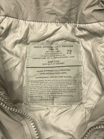 "ECWCS GEN3 LEVEL7" Primaloft Jacket