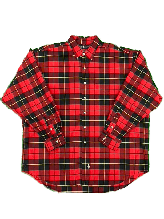 90's Ralph Lauren The Big Oxford L/S  CHECK SHIRT